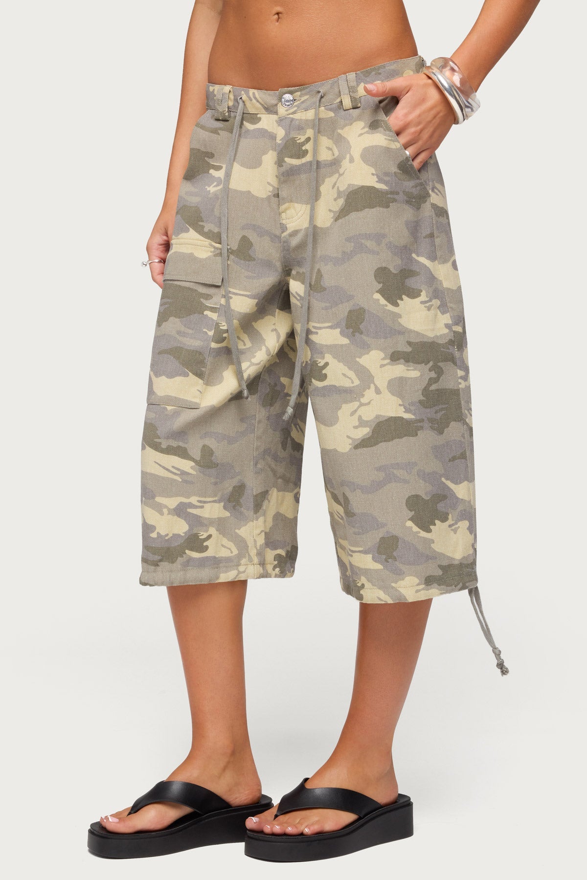 Camo Cargo Bermuda Shorts