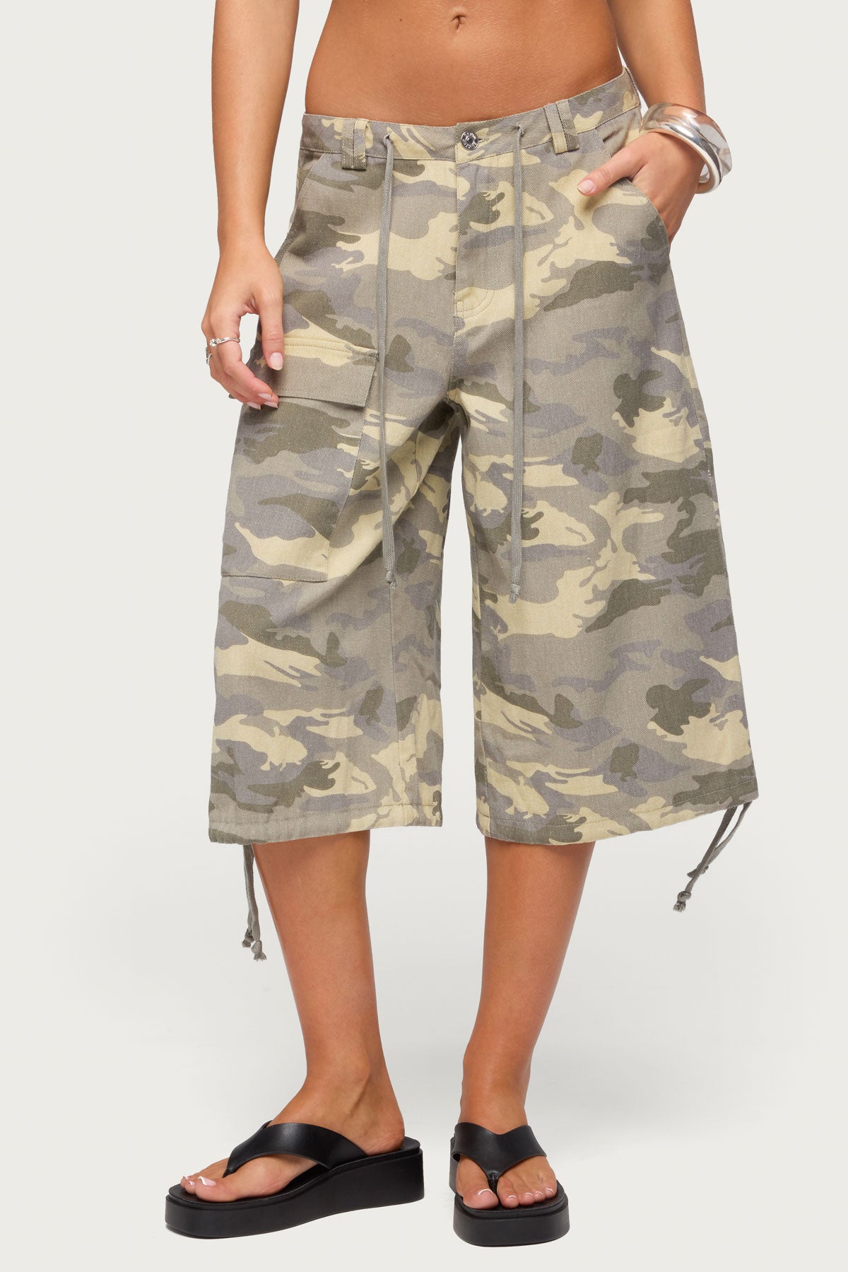 Camo Cargo Bermuda Shorts